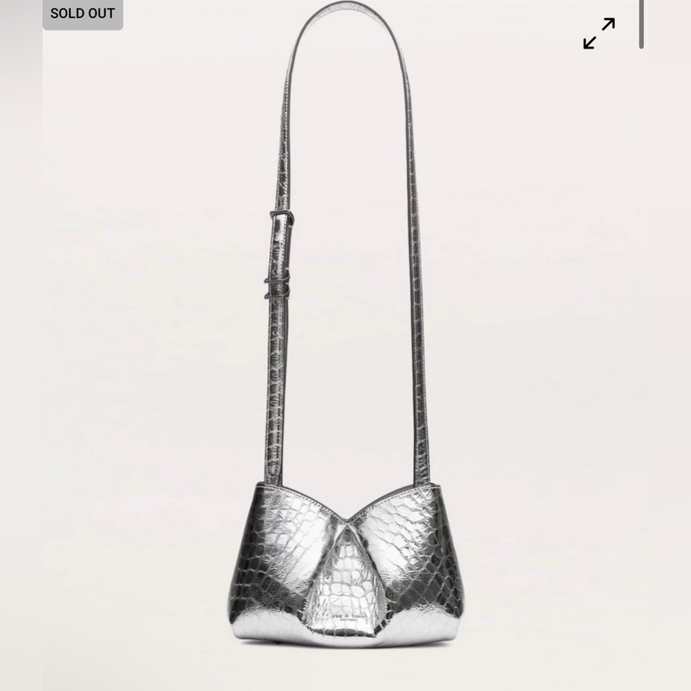RAG & BONE
Small Bloom Leather Crossbody Bag silver new - Picture 6 of 15